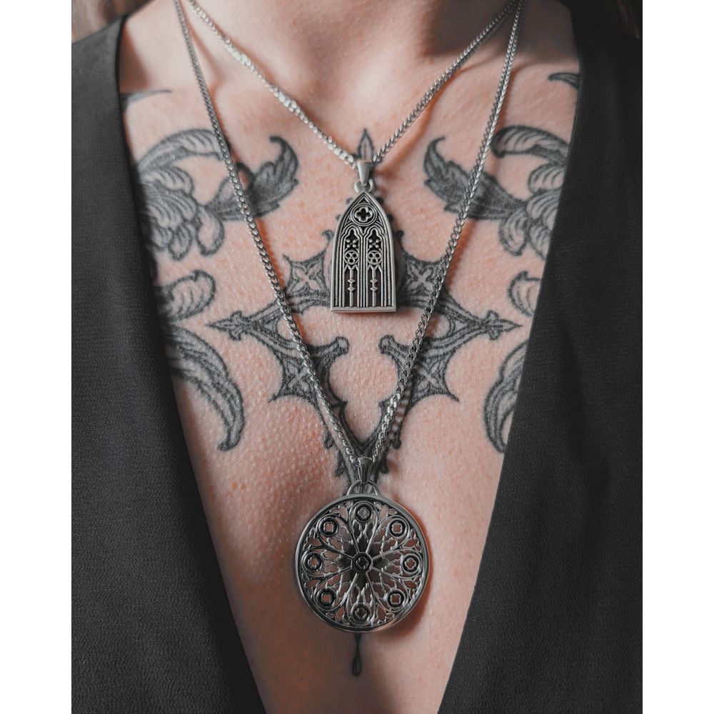 Restyle - Enchanted Ruins Necklace - Silver coloured